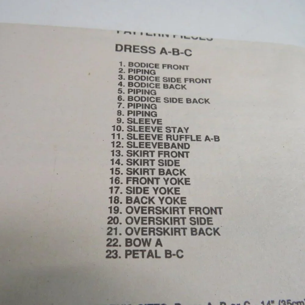 McCalls 7490 Clothing Sewing Pattern Formal Dress, Princess Dress Size 5 UNCUT